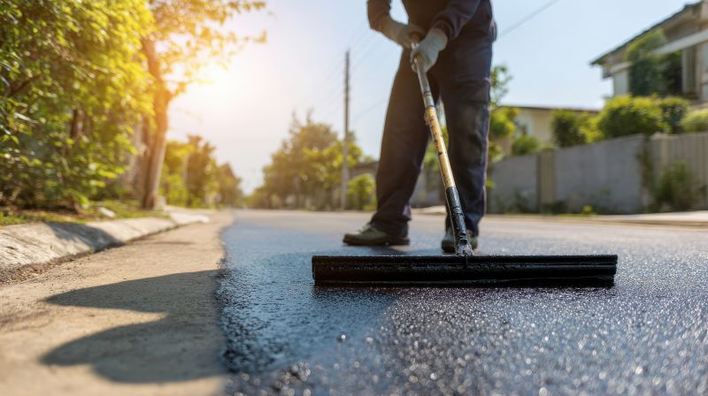 Sealcoated Asphalt Surface