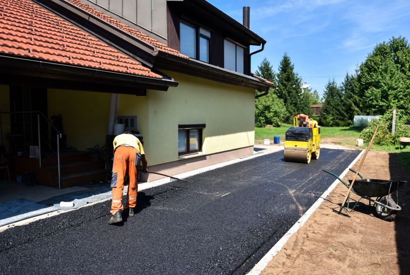 Blacktop Driveway with Clean Edges